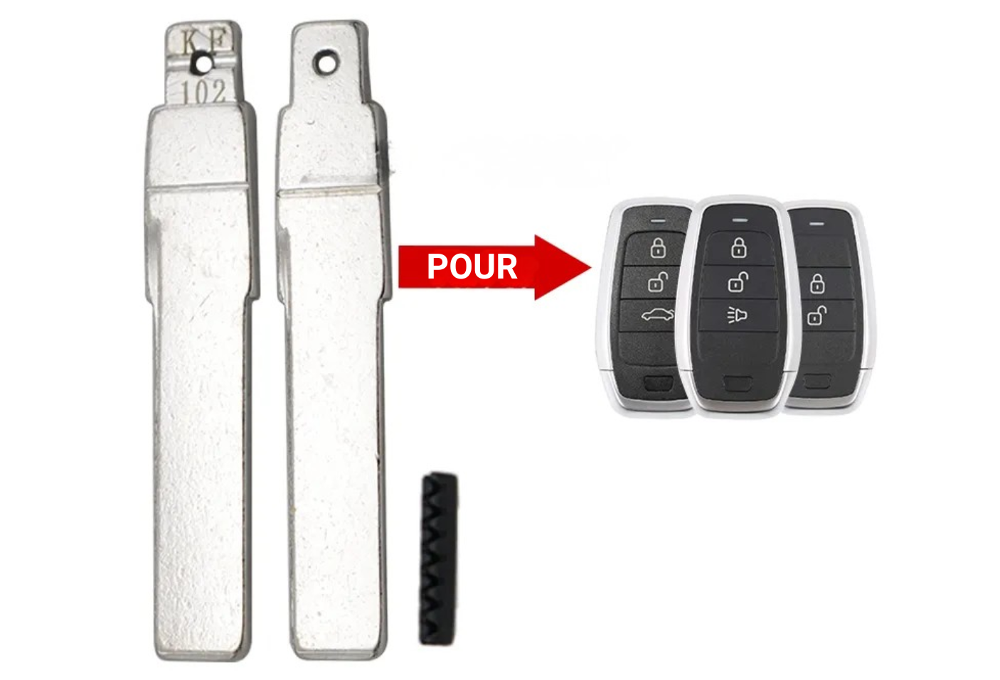 LAME HU66 POUR CLE TELECOMMANDE AUTEL