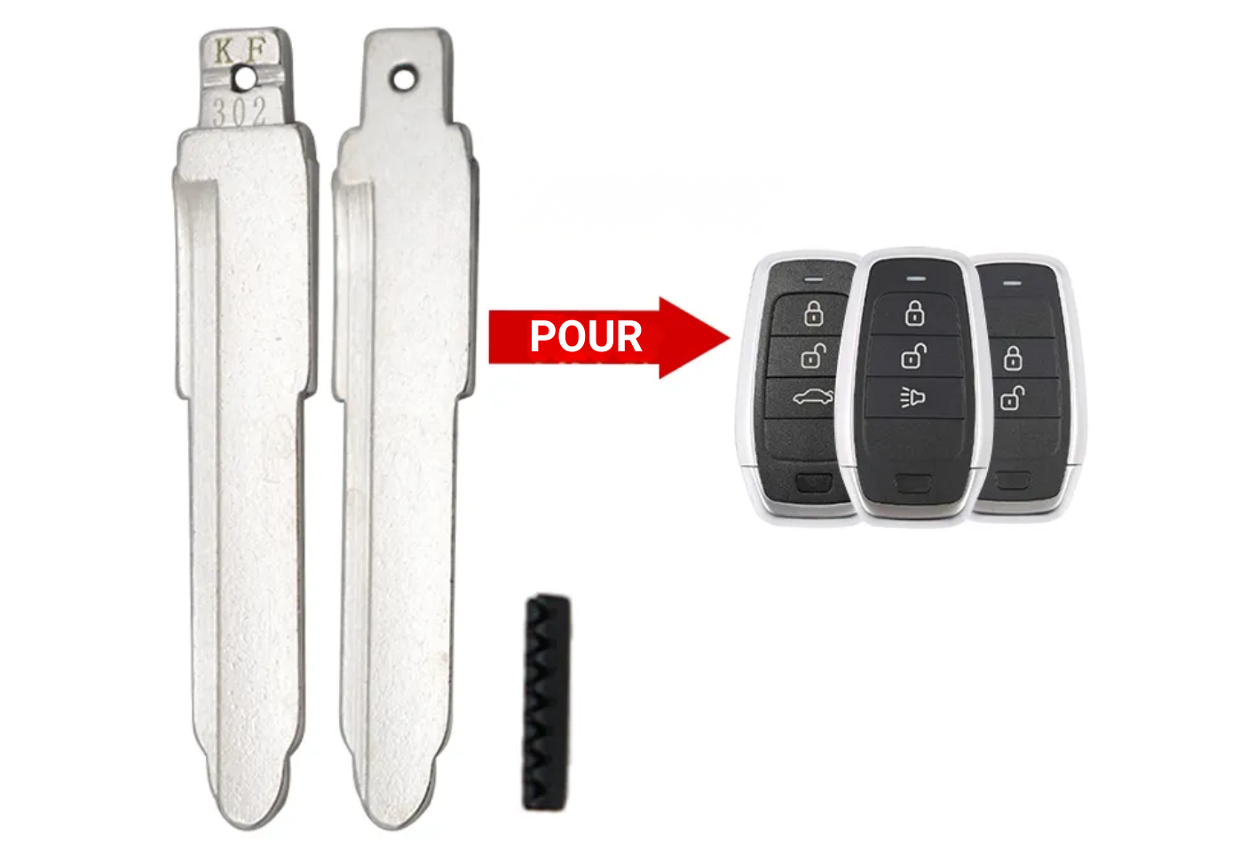 LAME MAZ24 POUR CLE TELECOMMANDE AUTEL